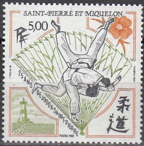 Saint-Pierre & Miquelon 1989 Michel 570 Neuf ** Cote (2007) 2.60 Euro 25 Ans de Judo