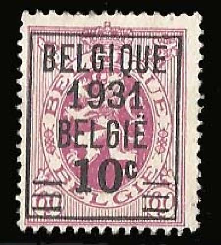 Belgique 1931 - Y&T 316 (o) - lion héraldique