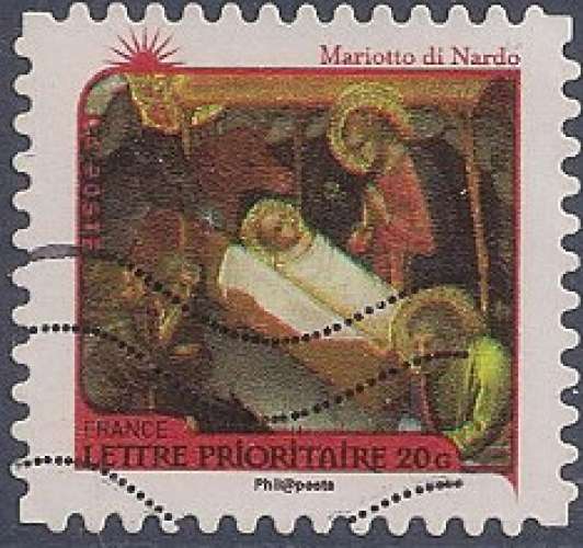 FRANCE 2011 : yt 632 Oblitéré/Used # Nativité - Mariotto di Nardo