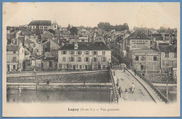 CPA Lagny vue générale non écrite état voir