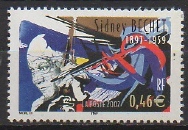 France - Y & T : 3501 - musique jazz : sidney bechet