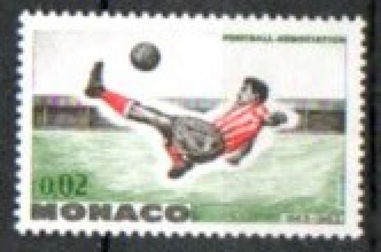 Monaco Neuf Yvert N°621 Foot volée 1963