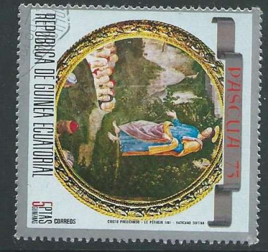 Guinée équatoriale - Y&T 0033b (o) - Tableaux - Pâques -