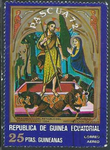 Guinée équatoriale - Y&T 0018c (o) - Pâques - Tableaux -
