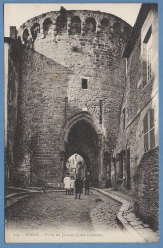 CPA Dinan porte du Jerzual non écrite TB animé