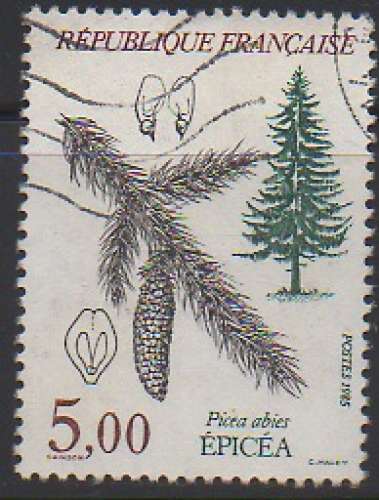 France 1985 - Y & T : 2387 (o) - arbre : picea abies