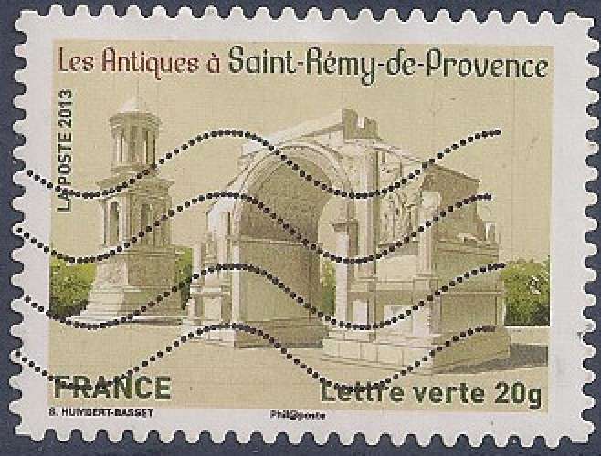 FRANCE 2013 : yt 874 Oblitéré/Used # Patrimoine de France - Les Antiques à Saint-Rémy-de-Provence