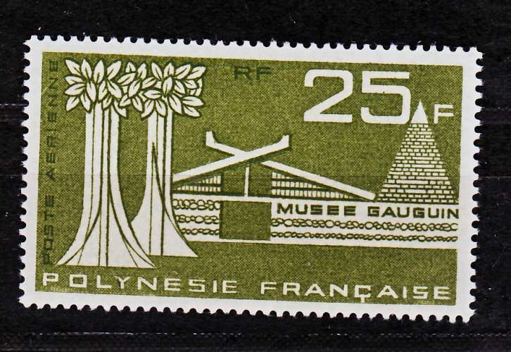 Polynésie PA  11 Musée Gauguin neuf avec trace de charnière * TB MH COTE ** 10