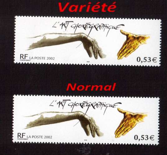 France variété 2002 Y&T 3507a -  Maury 3489a - Dallay 3441a ** sans phosphore art chorégraphique