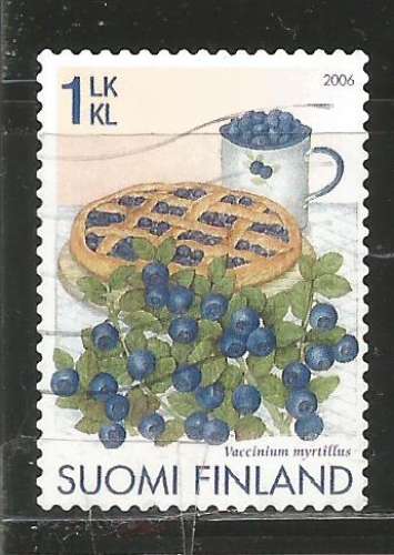 Finlande 2006- YT n° 1780 - myrtilles et tarte