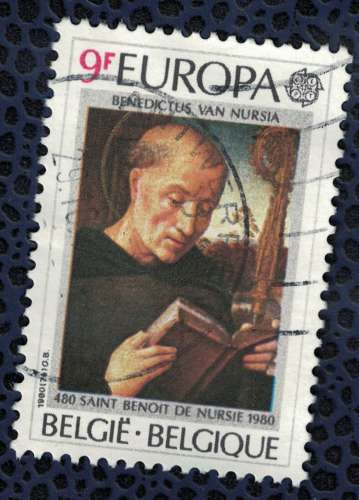 Belgique 1980 Oblitéré Used Saint Benoit de Nursie