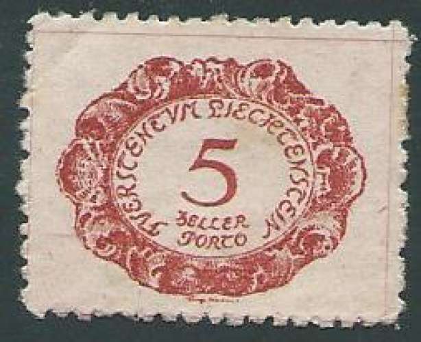Liechtenstein - Taxe - Y&T 0001 (o) 