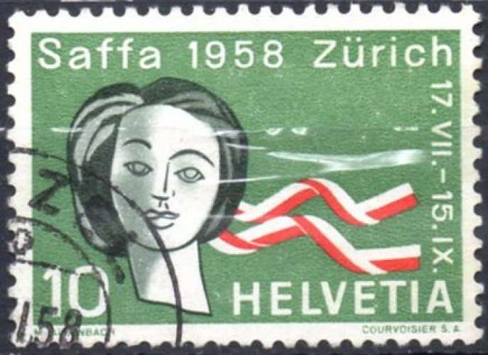 8328N - Y&T n° 603 - oblitéré - Exposition de Zurich - SAFFA - 1958 - Suisse