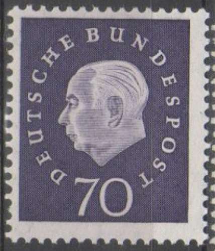 Allemagne 1959 - Heuss 70 p.