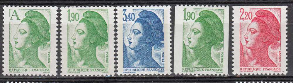 France 1986  Y&T  2423 - 2427  N**    