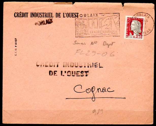 Dept 29 (Finistère) MORLAIX 1964 > FG illustrée / Voilier Aqueduc