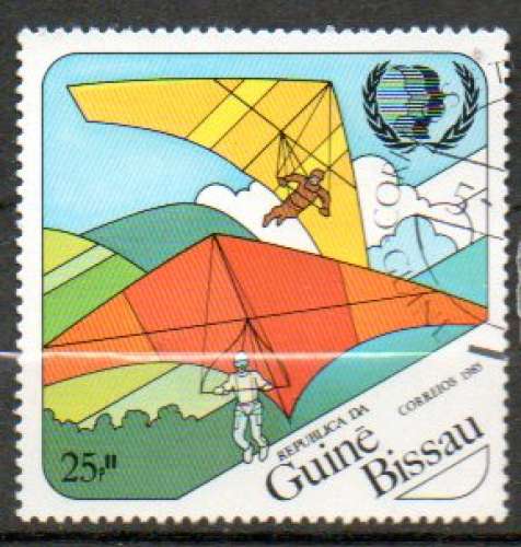 Guinée Bissau Yvert N°387 Oblitéré 1985 Delta plane