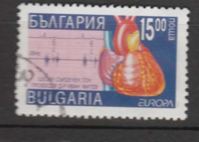 Bulgarie Europa  Thème le Coeur Y&T 3556 o