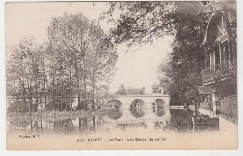 cpa  45 Olivet Le Pont Les Bords du Loiret