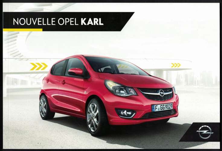 CATALOGUE NOUVELLE OPEL KARL