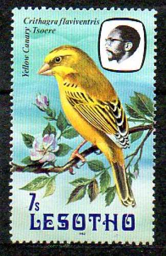 Lesotho Yvert N°524 Neuf 1982 Oiseau Canari jaune