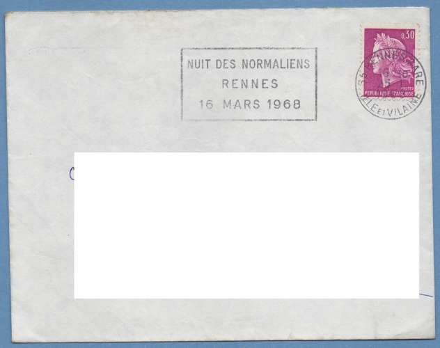 France FL Rennes Gare 1968 Nuit des Normaliens / N° 1536 Cheffer