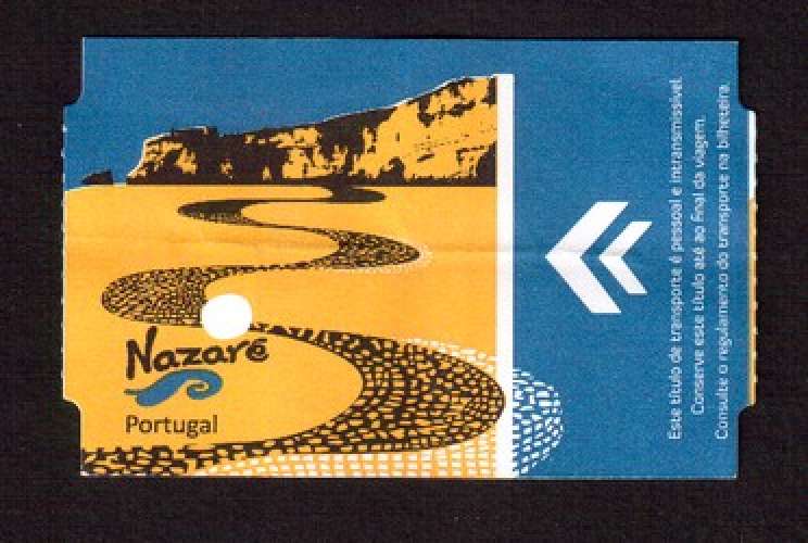 Portugal 2015 ticket d'entrée ascensor da Nazaré téléphérique funiculaire aller-retour 23-08-2015