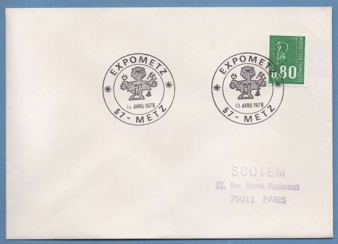 France BT Metz Expometz 1978  / N° 1894 roulette Béquet