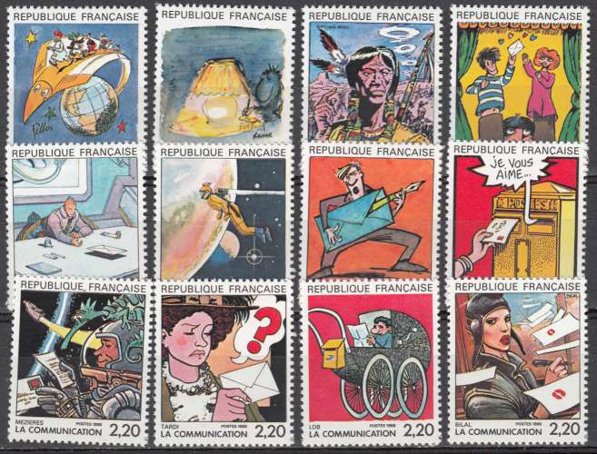 France 1988  Y&T  2503 - 2514  N**