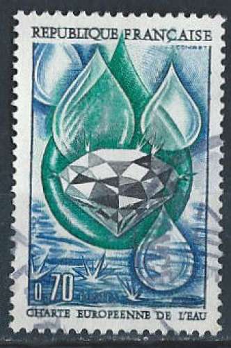 France - 1969 - Y & T n° 1612 - Charte européenne de l'Eau - Oblitéré