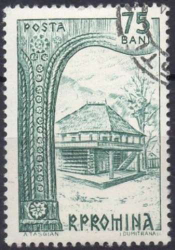 9583N - Y&T n° 1955 - oblitéré - Village musée de Bucarest - 1963 - Roumanie