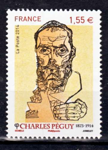 France 4898 2014 Charles Peguy neuf TB ** MNH sin charnela prix de la poste 1.55