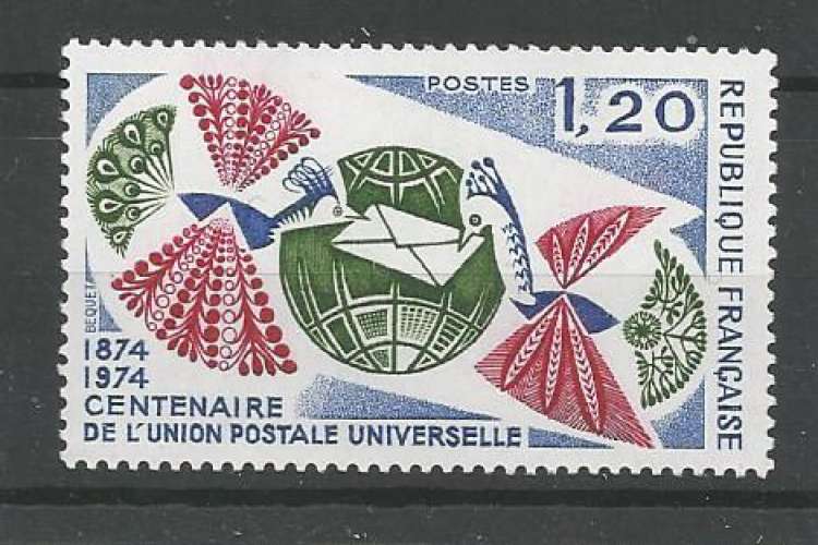 France - 1974 - Centenaire U.P.U. - Tp n° 1817 -  Neuf **