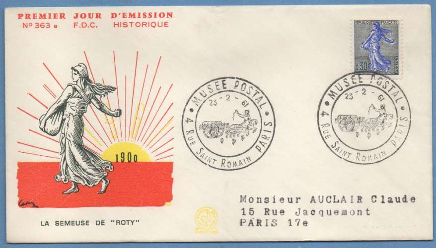 France FDC Semeuse de 