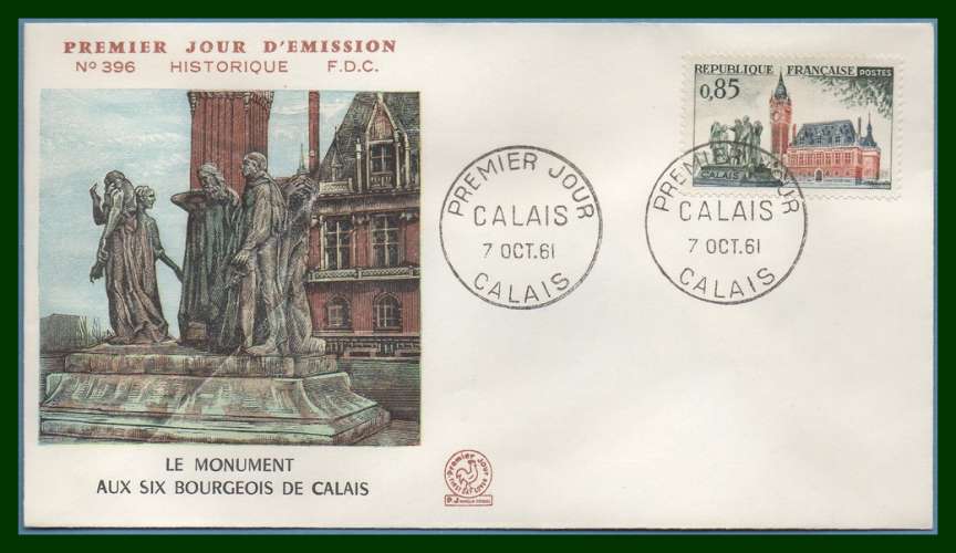France FDC Calais 1961 