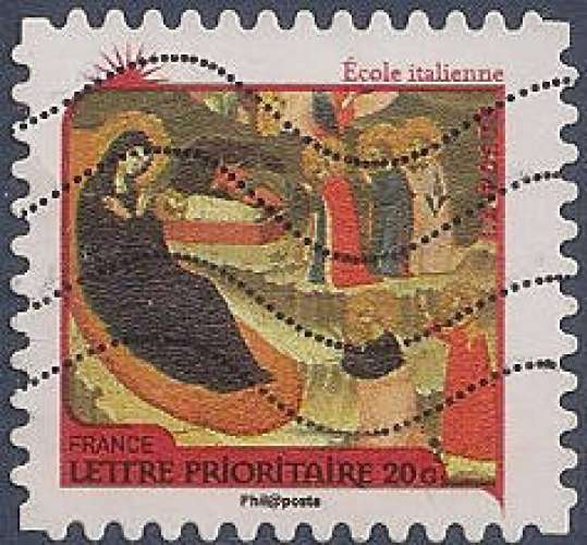 FRANCE 2011 : yt 624 Oblitéré/Used # Nativité - Ecole italienne