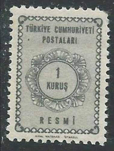 Turquie - Service - Y&T 0087 (**)