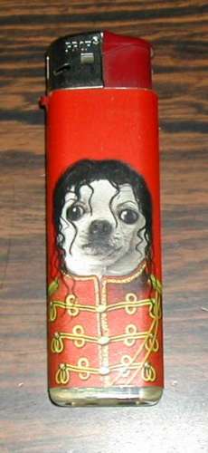 Briquet Lighter rechargeable Pets Rock Michael Jackson