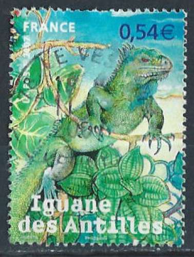 France - 2007 - Y & T n° 4033 - Iguane des Antilles - Oblitéré