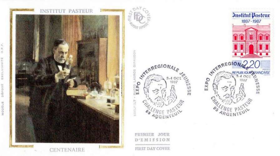 France 1987 Argenteuil (95) Expo Interrégionale Jeunesse - Challenge Pasteur (souvenir philatélique)