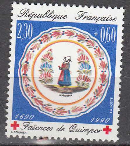 France 1990  Y&T  2646  N**  Faïence de Quimper  