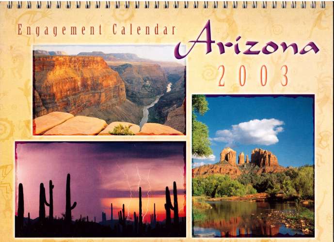 Calendrier engament calendar Arizona 2003 january to december 2003