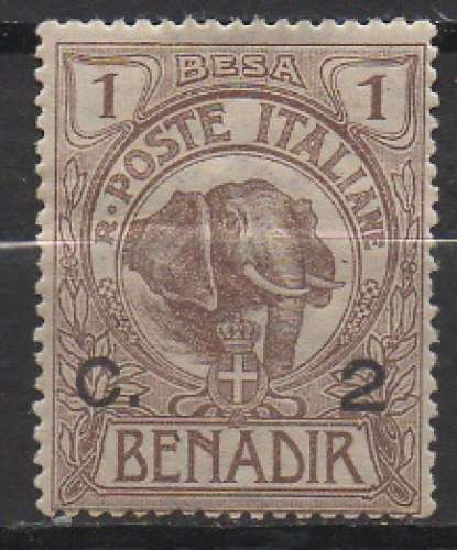 Somalie benadir 1906 - Eléphant