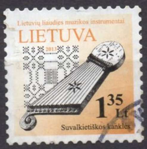 A169 - Y&T n° ??? - oblitéré - Instrument de musique - 2012 - Lituanie