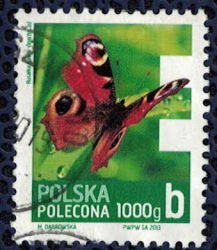 Pologne 2013 Oblitéré rond Used Papillon Paon du Jour
