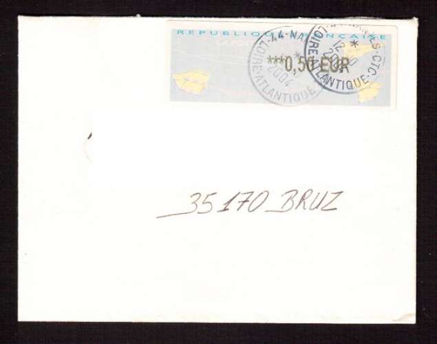 France 2004 Y&T 534 ? type H ( Lisa 2 ) Nantes CTC *** 0,50 EUR  sur lettre