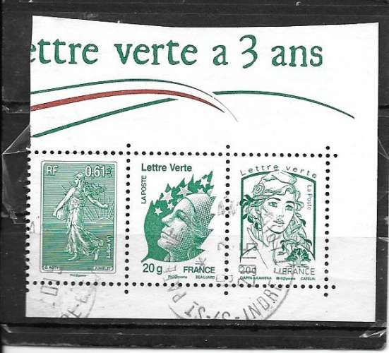 FRANCE 4903-4953-4774 du feuillet F4908 oblitérés rond
