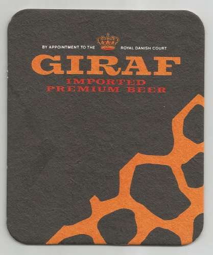 Sous bock - Danemark - Brasserie Giraf Brewery - Bière Girafs - Neuf