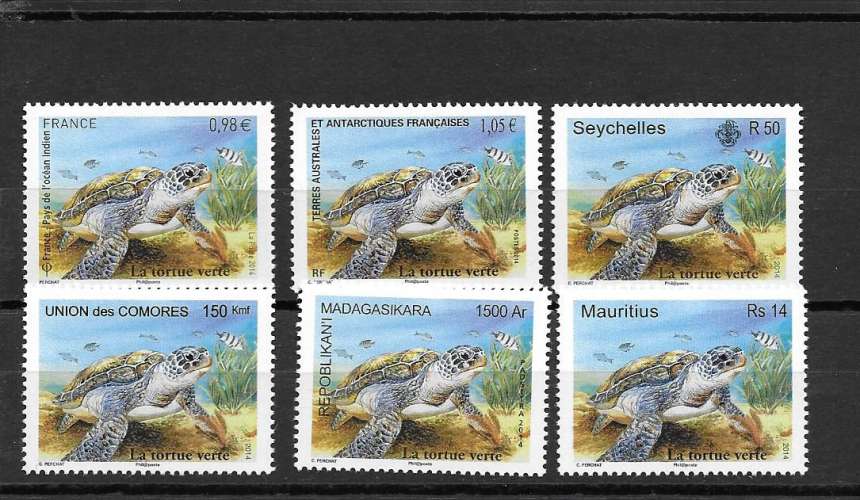 FRANCE4903ANTARTIQUE717COMORES2262MADAGASCAR1907MAURICE1185SEYCHELLES939 neufs**