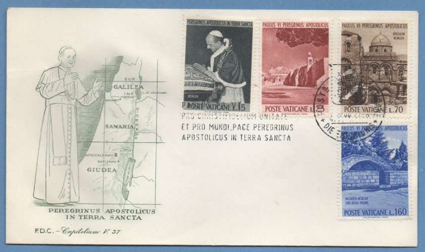FDC Vatican Visite Paul VI N° 393 / 6